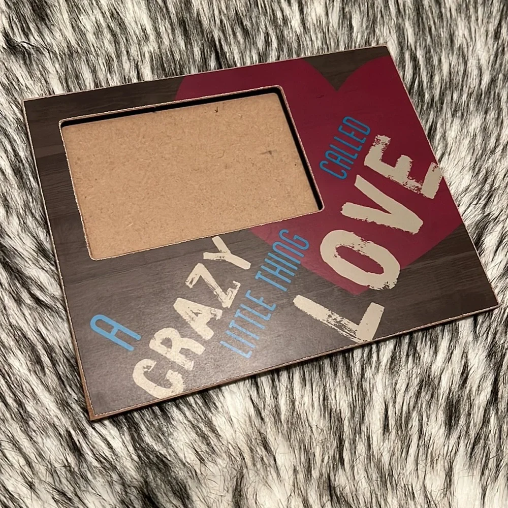 NWT A Crazy Little Thing Called Love Picture Frame for 4x6 photos